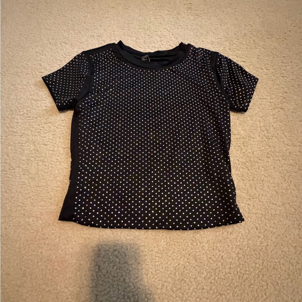 Black Polka Dot T-Shirt